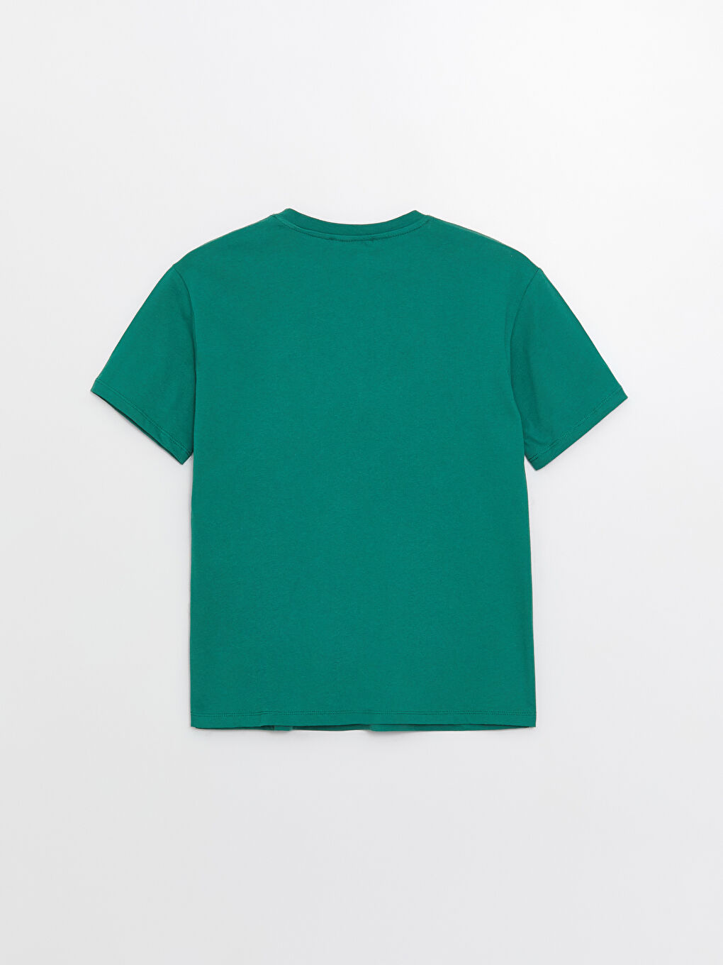 მრგვალი საყელო ნაბეჭდი მოკლე სახელო ქალებისთვის მაისური-6