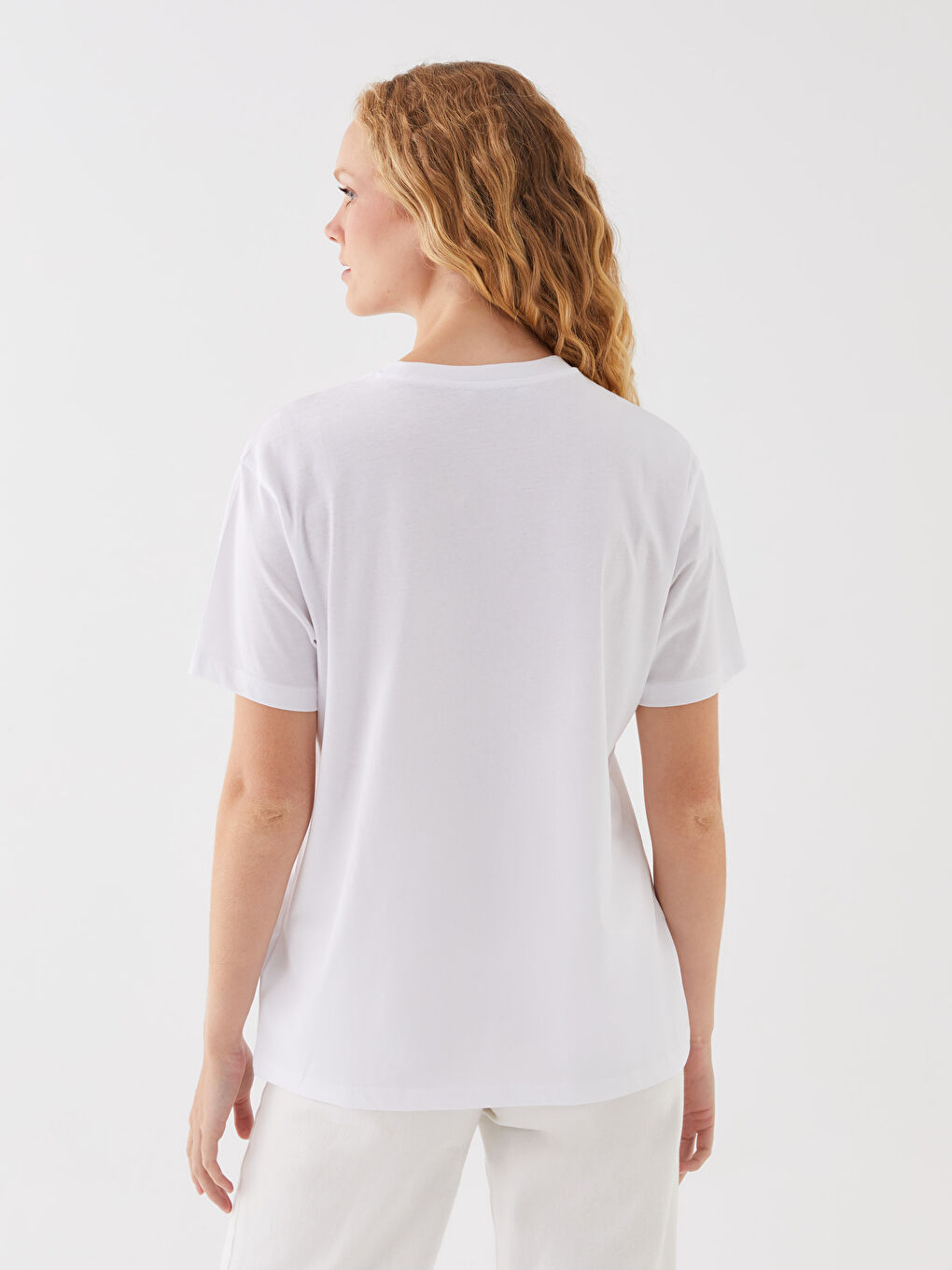 LCW Vision Crew Neck Printed Short Sleeve Women's T-Shirt -S3EA12Z8-Q6K