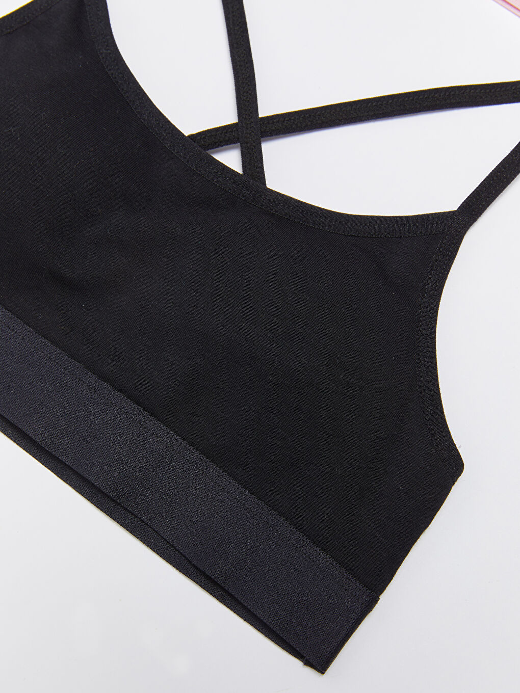 Хлопковый топ-бюстье для девочек, 2 штуки-3