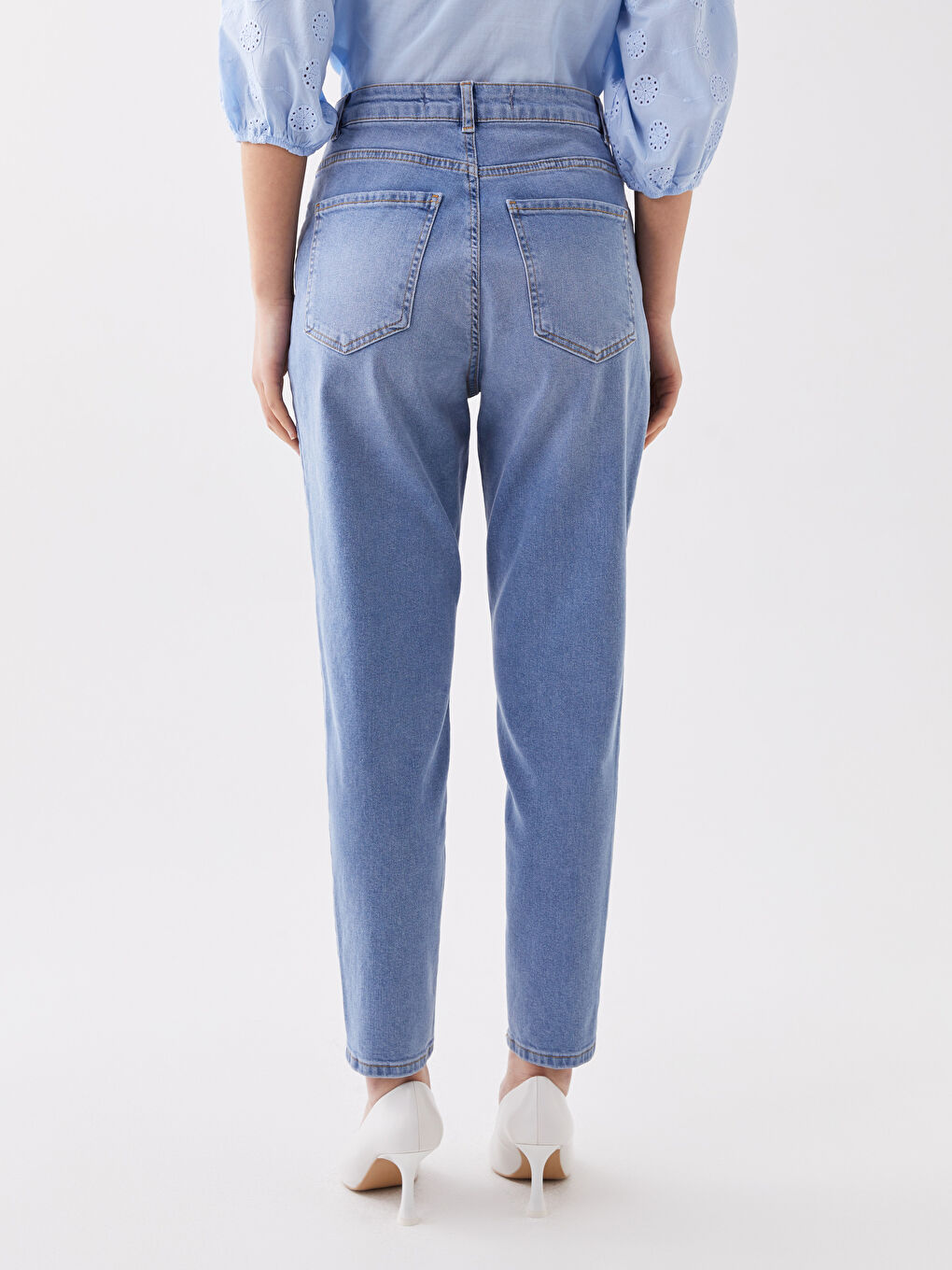 Blugi Mom Fit pentru Femei-3