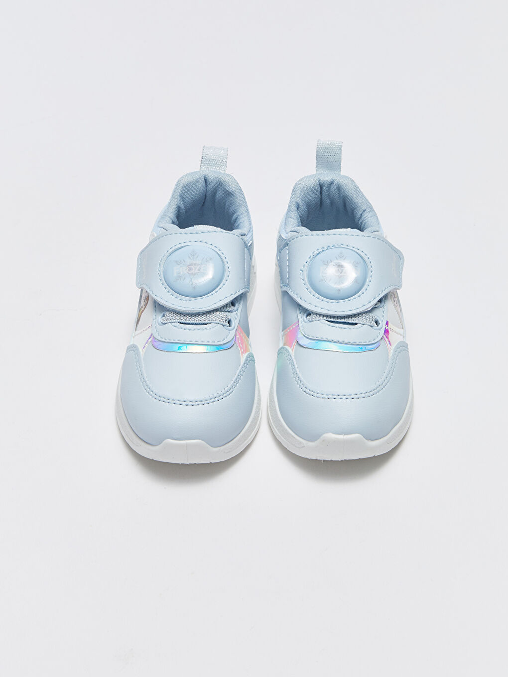 Mavi Frozen Baskılı Işıklı Kız Çocuk Spor Ayakkabı-3