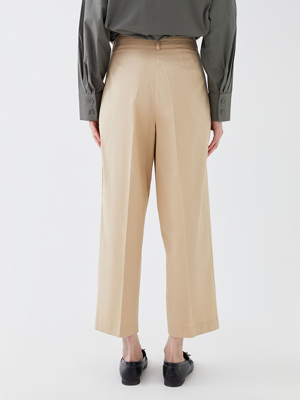 LCW Vision Loose Fit Plain Twill Women's Trousers -S3EB13Z8-FJC