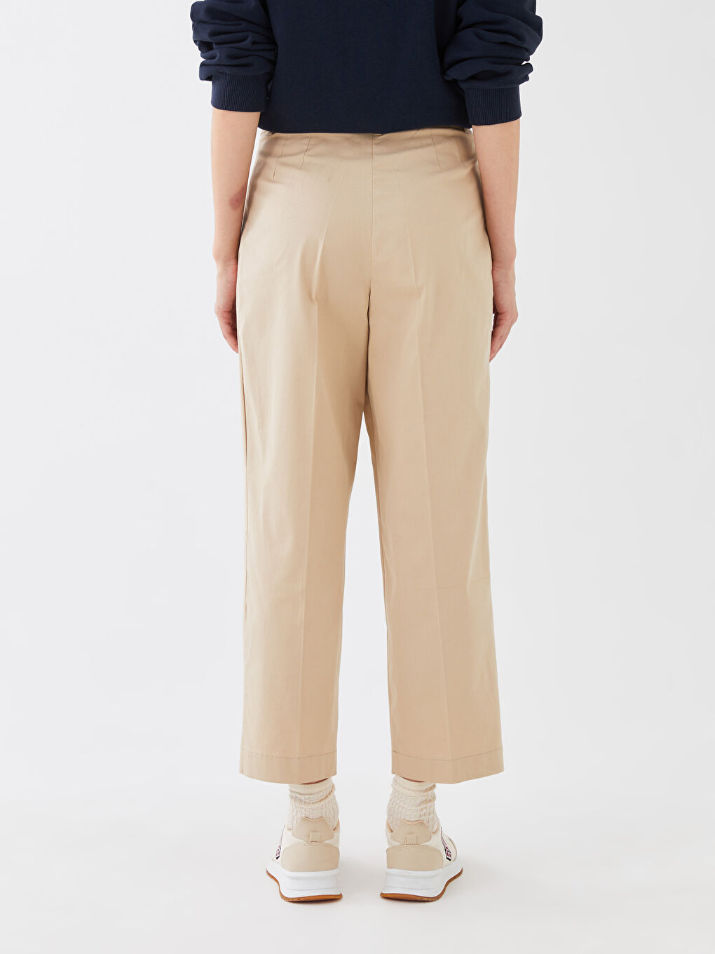 LCW Vision Loose Fit Plain Twill Women's Trousers -S3EB13Z8-FJC
