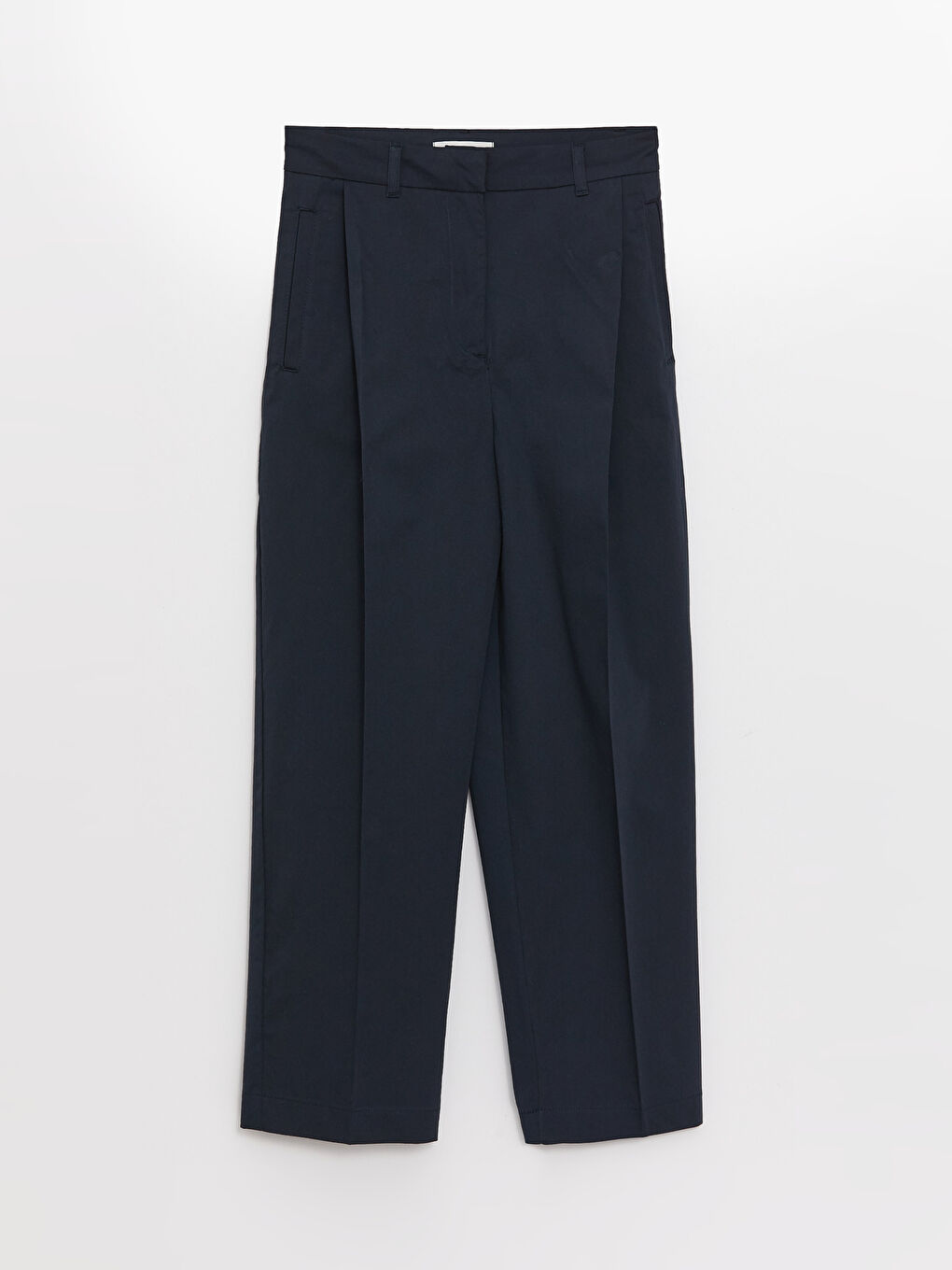 بنطلون سادة تويل واسع للسيدات-5