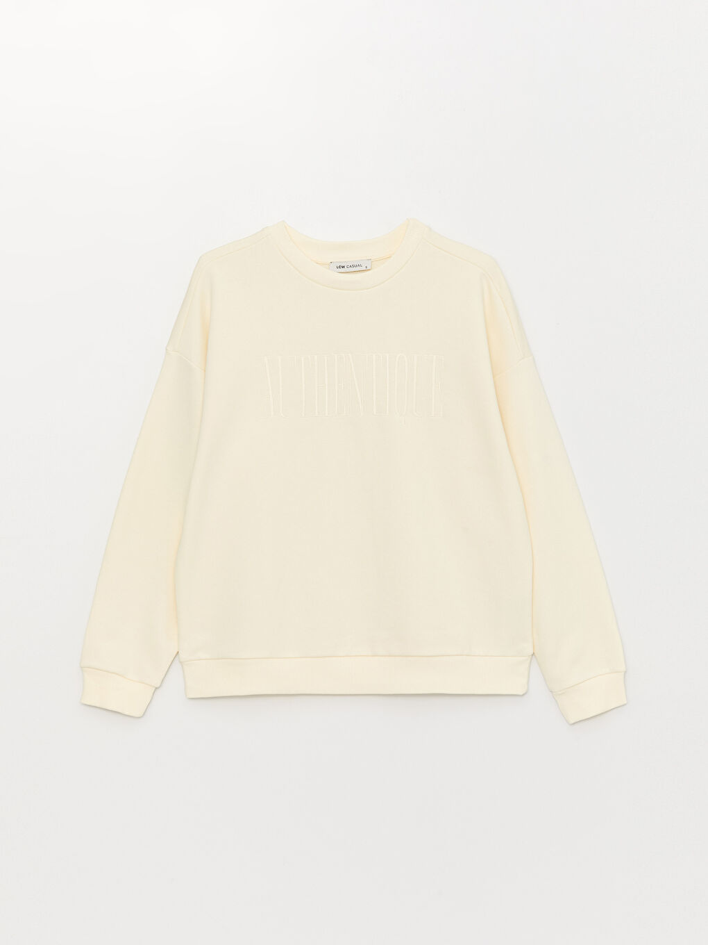 Женская толстовка с круглым вырезом и длинными рукавами с принтом