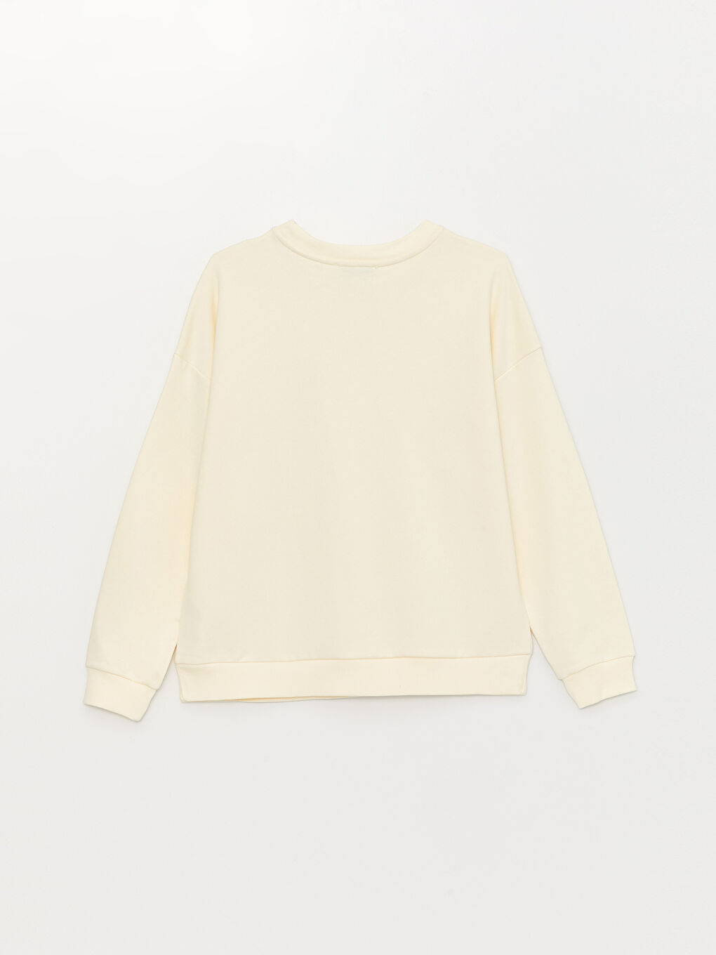 Женская толстовка с круглым вырезом и длинными рукавами с принтом-1