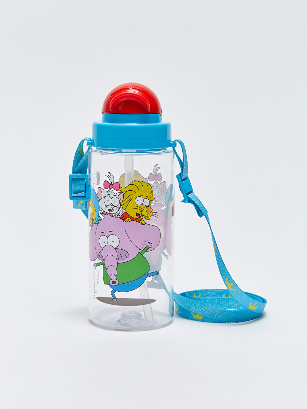 Karışık Kral Şakir Lisanslı Pipetli Erkek Çocuk Suluk 500 ml