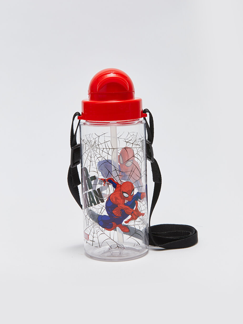 Karışık Spiderman Baskılı Pipetli Suluk 500 ml