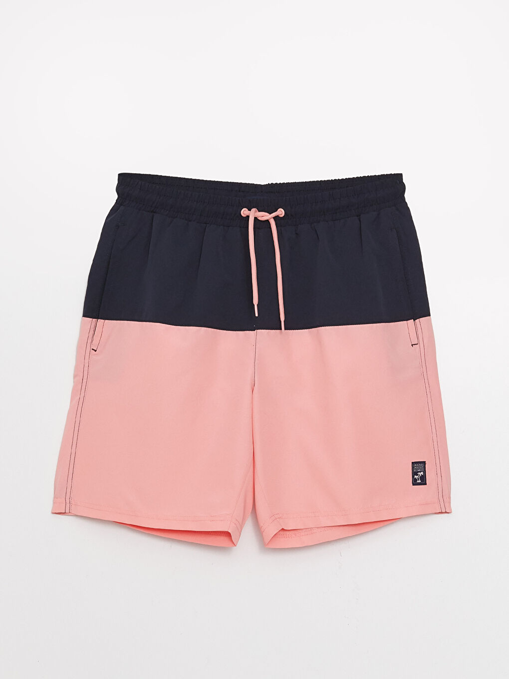 Men's Knee-Length Color-Blocked Swim Shorts -S3EC02Z8-QY3