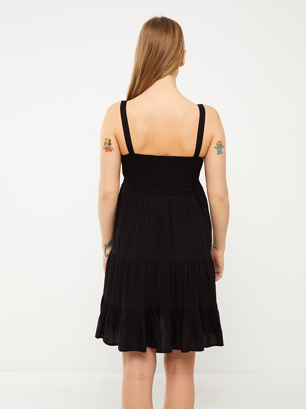 Square Collar Straight Strap Women's Dress -S3EC14Z8-RQL
