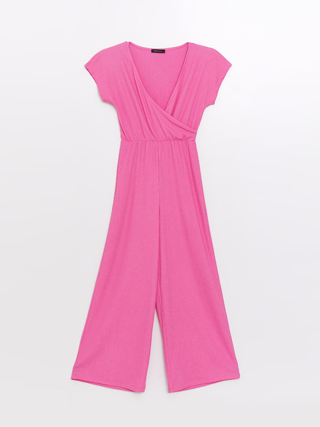 Women's Double Breasted Collar Straight Jumpsuit-5