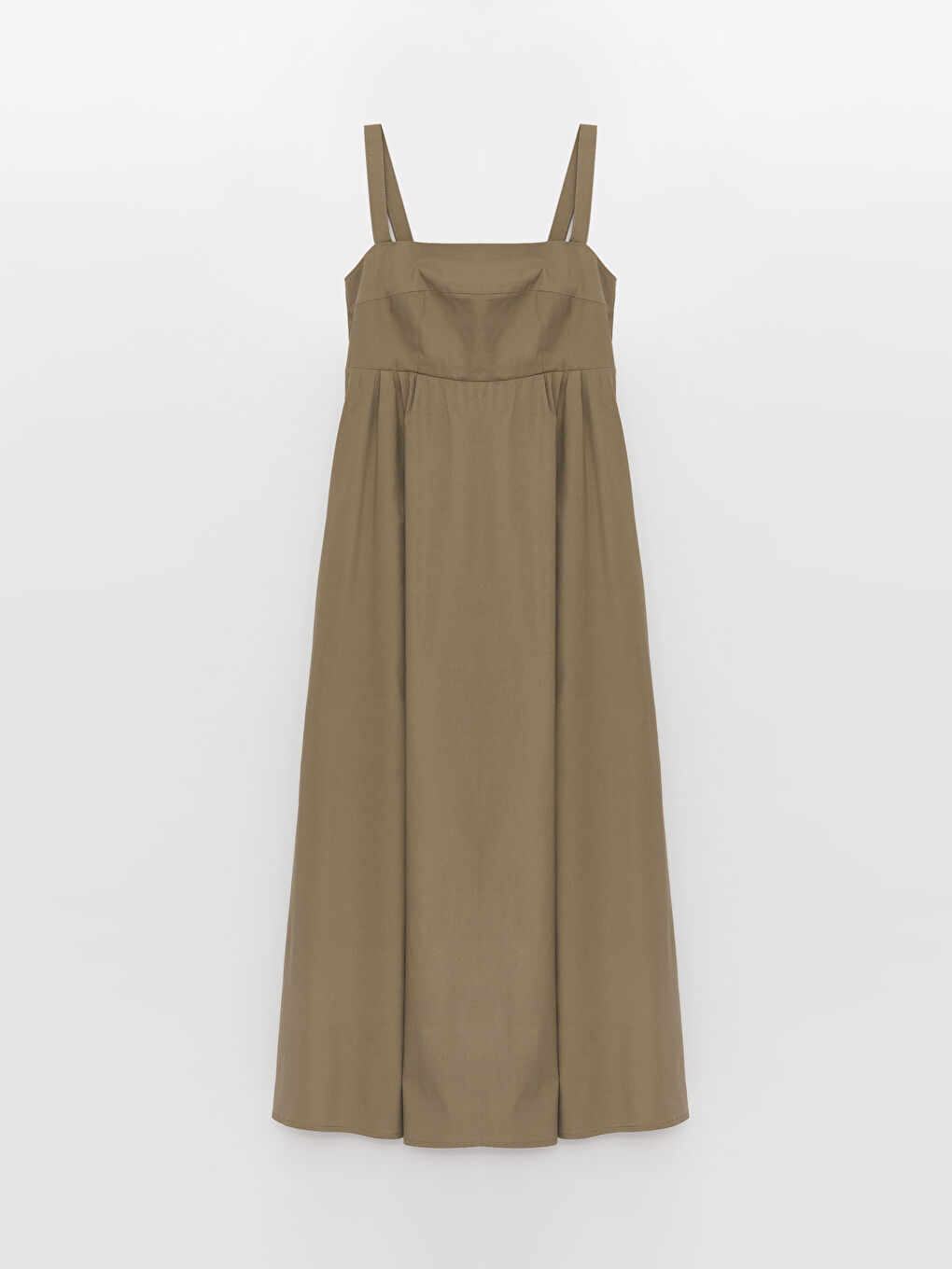 LC Waikiki Square Collar Straight Strap Poplin Women's Dress -S3EC25Z8-GW9