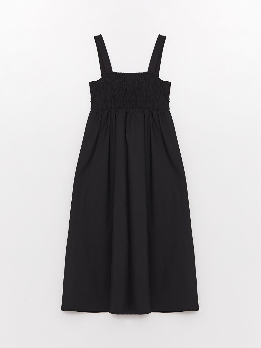 Square Collar Straight Strap Poplin Women's Dress -S3EC26Z8-RQL