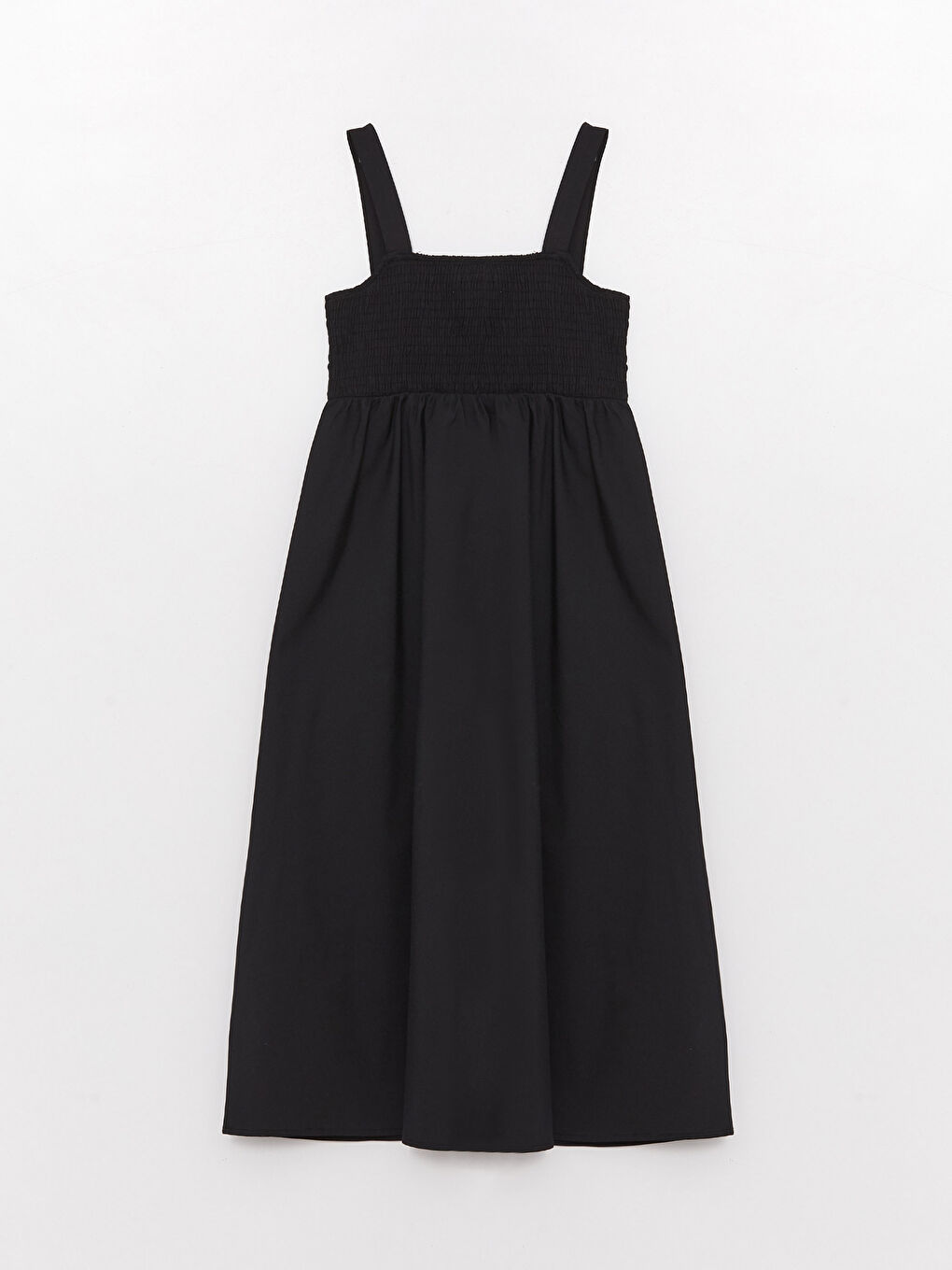 Square Collar Straight Strap Poplin Women's Dress -S3EC26Z8-RQL