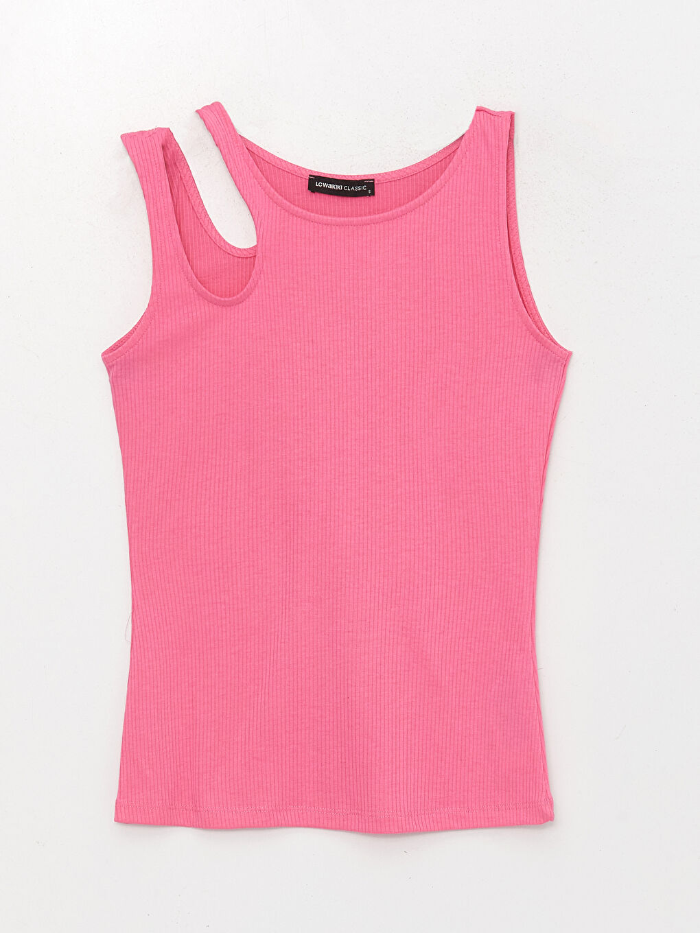 Maiou Femei cu Detalii Fereastră și Guler Rotund-5