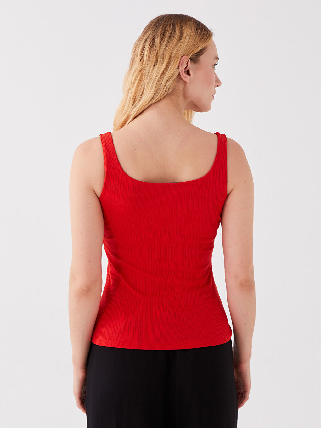U Neck Regular Strappy Women's Singlet -S3EC36Z8-JQ5