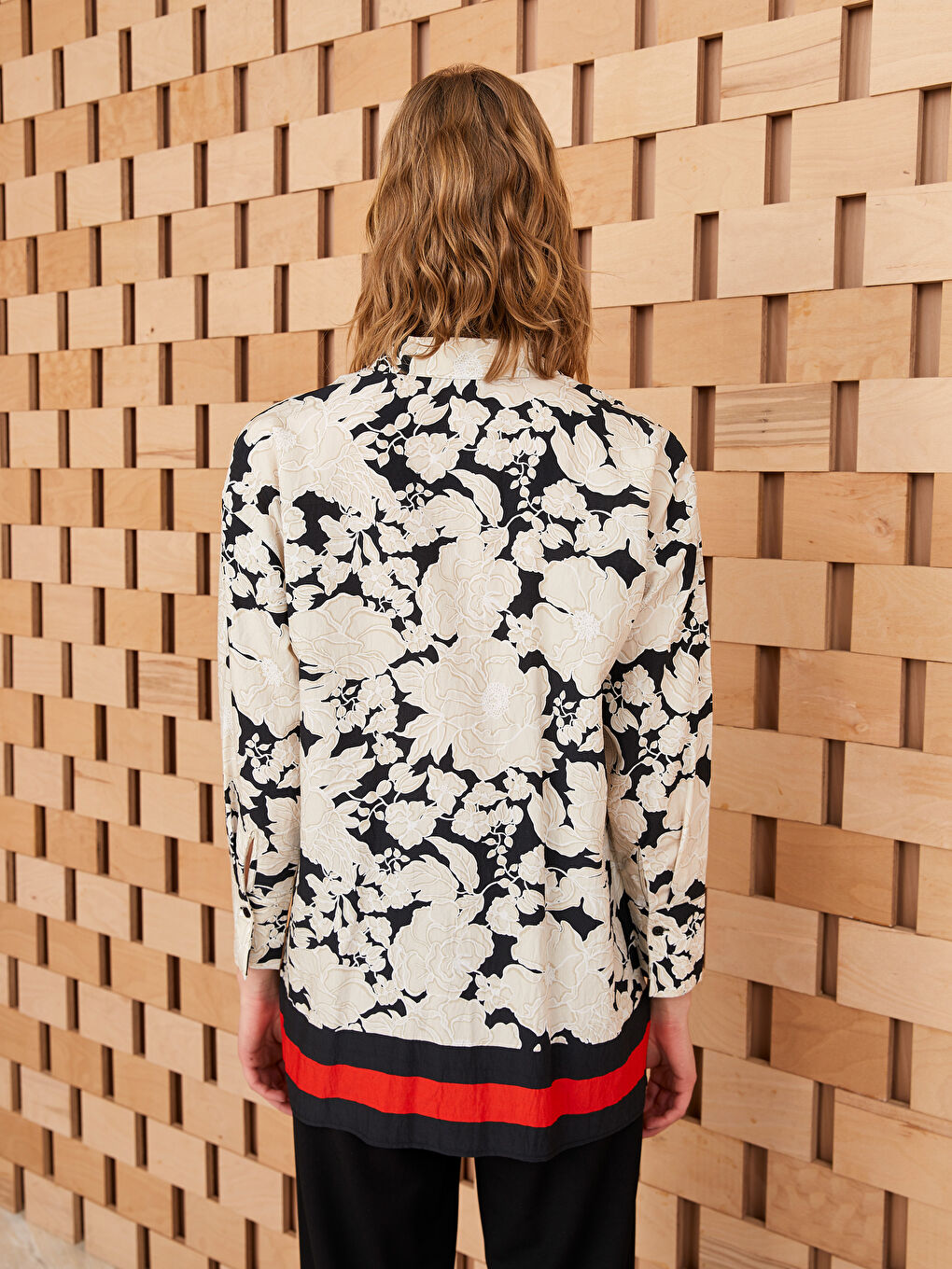 Floral Oversize Women's Shirt Tunic-4