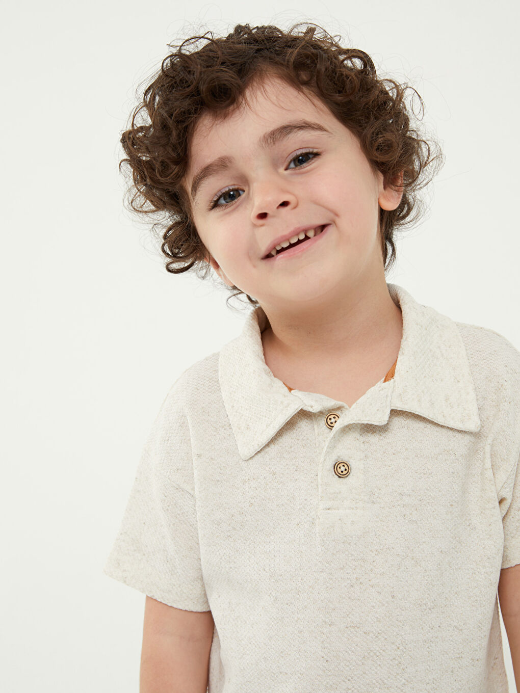 Polo Neck Short Sleeve Baby Boys' T-Shirt-1