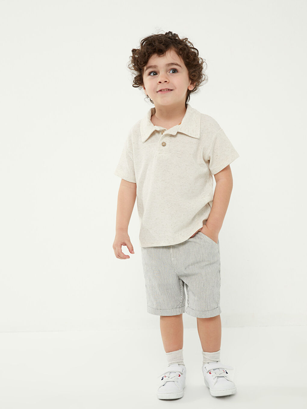 Polo Neck Short Sleeve Baby Boys' T-Shirt-2