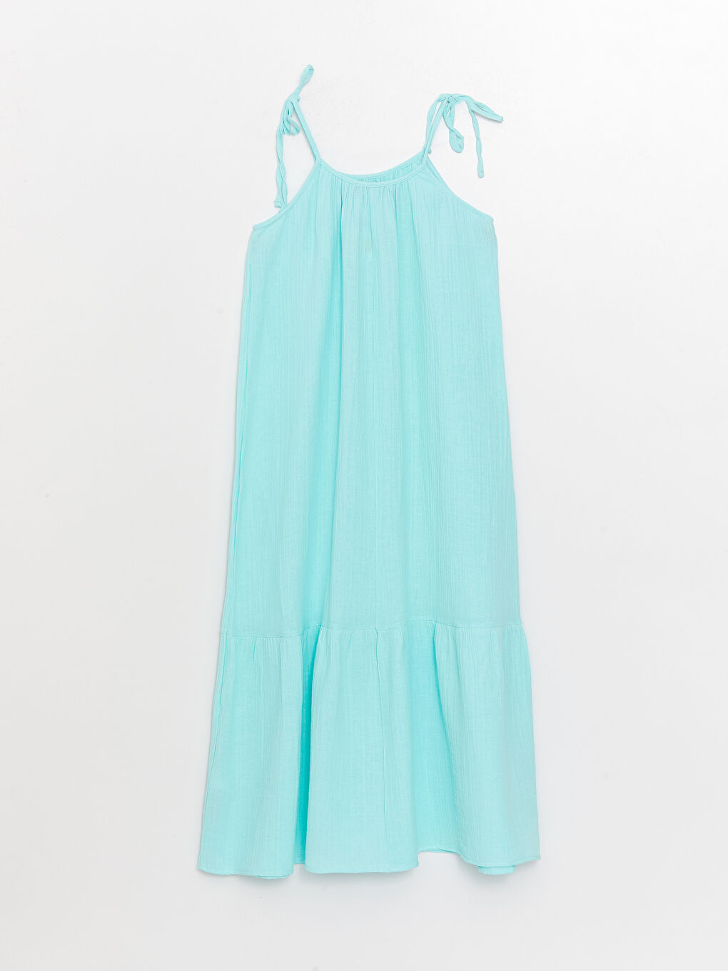 U Neck Straight Strap Muslin Maternity Dress -S3ED37Z8-V8C