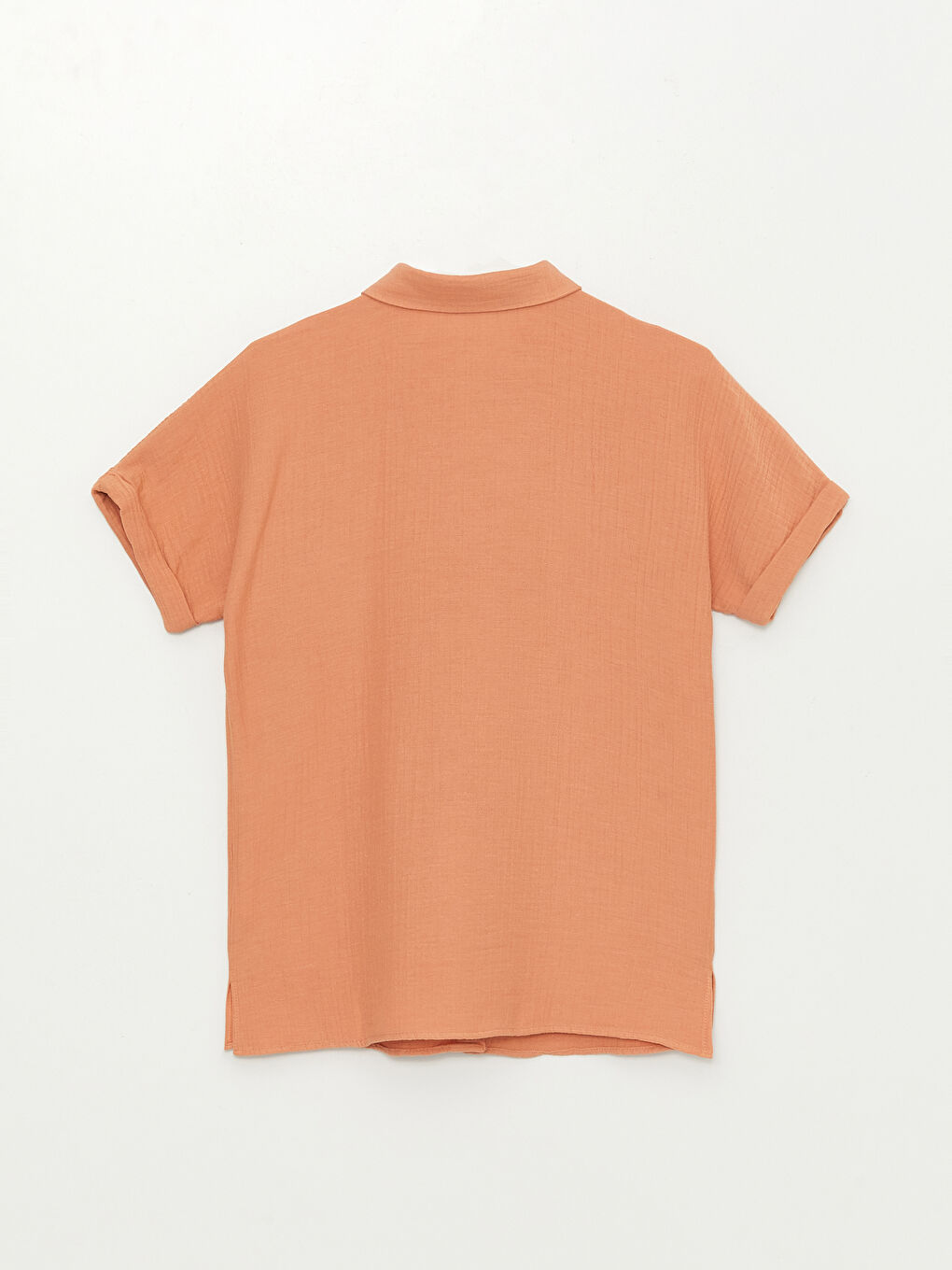 Plain Short Sleeve See-through Maternity Shirt -S3ED45Z8-GHV