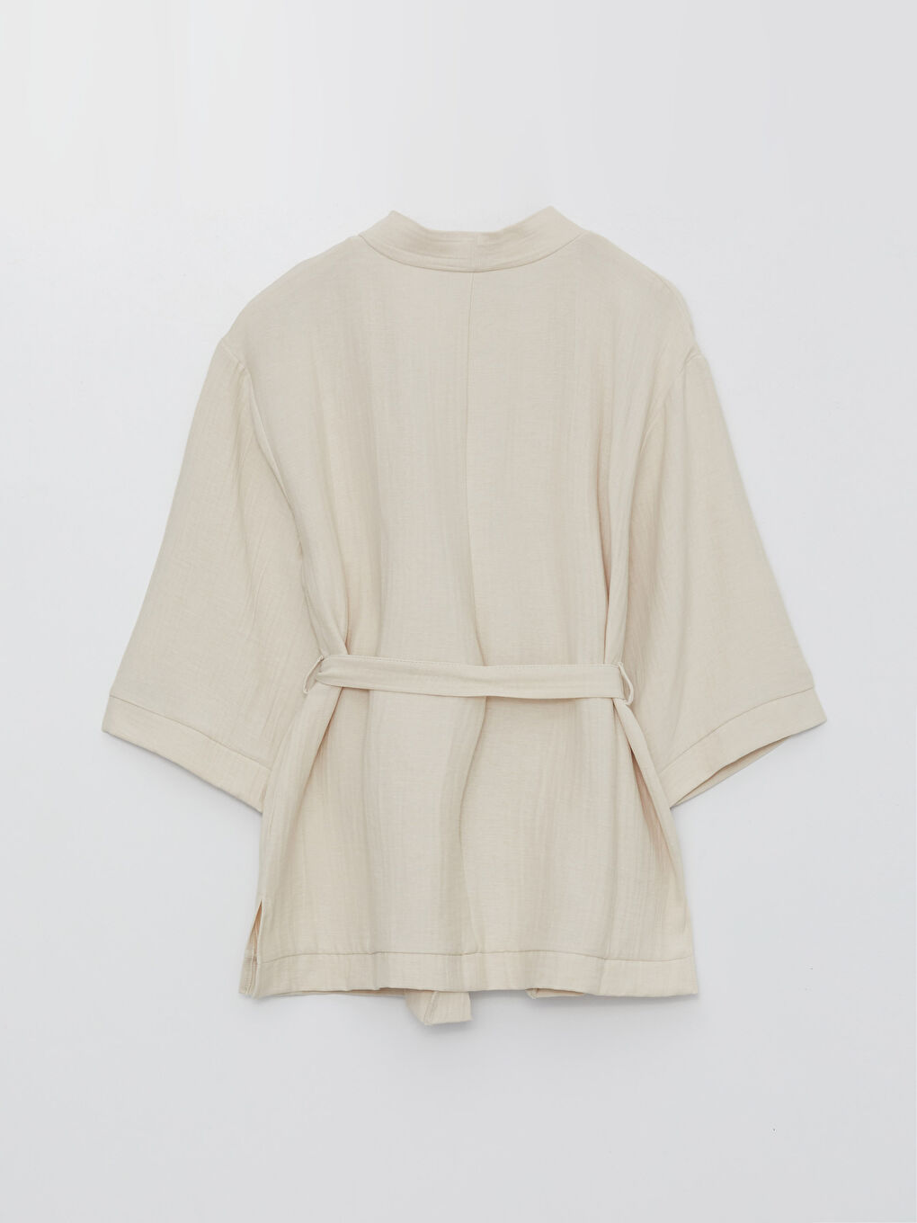 შალის საყელო სწორი გრძელმკლავიანი გამჭვირვალე ორსულობის კიმონო-6