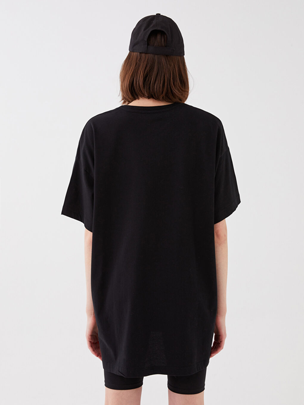 XSIDE T-shirt Oversize à Manches Courtes Imprimé à Col Rond pour Femmes -S3ED73Z8-CVL