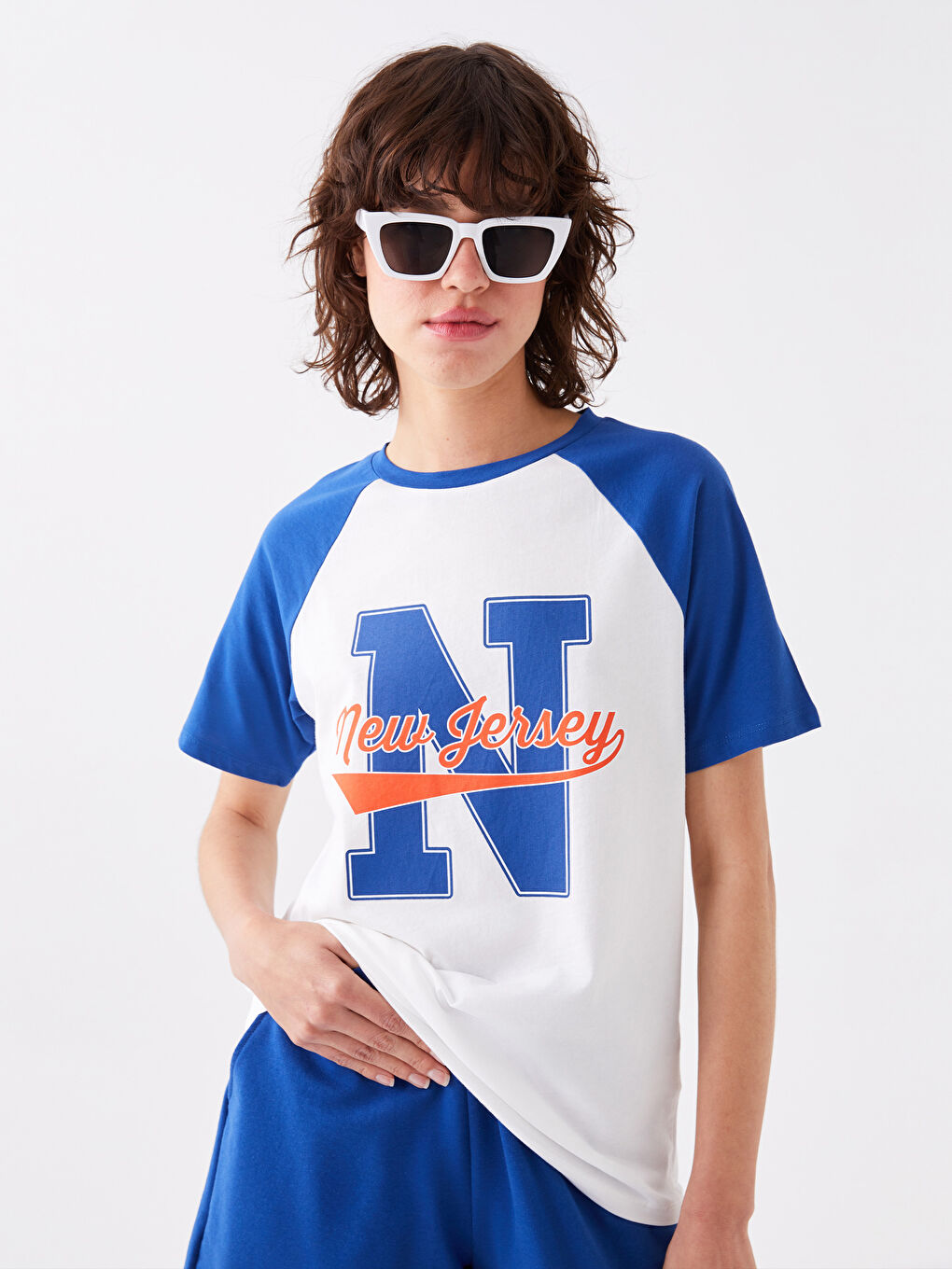 Crew Neck Printed Short Sleeve Women's T-Shirt-2