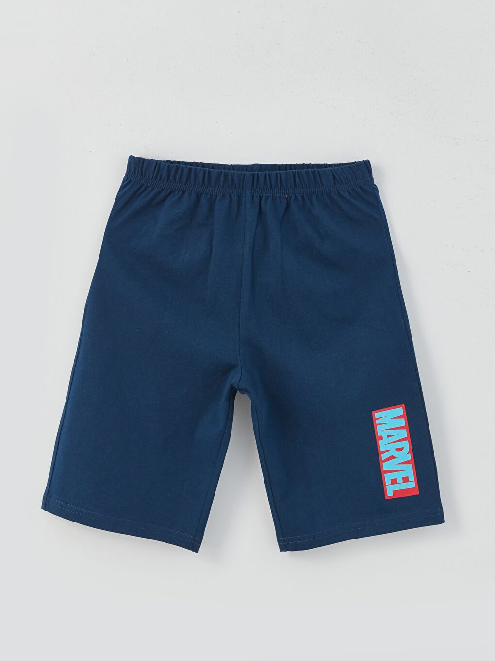 طقم بيجامة قصيرة كم قصير مطبوع سبايدرمان ياقة دائرية للأولاد-2