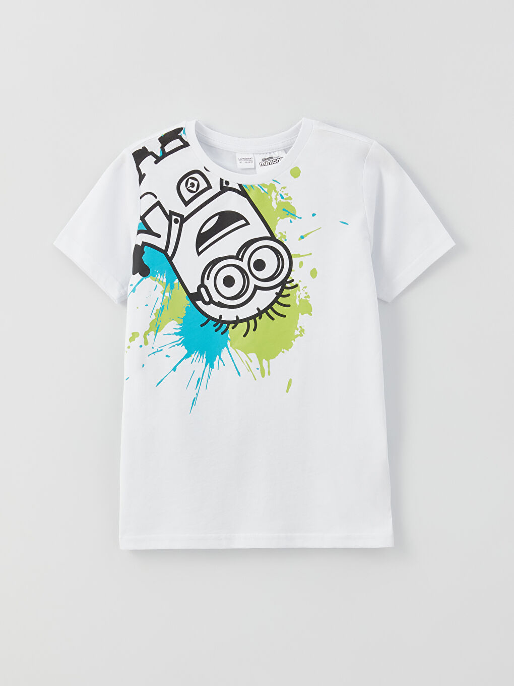 Crew Neck Printed Short Sleeve Boys' Shorts Pyjama Set-1