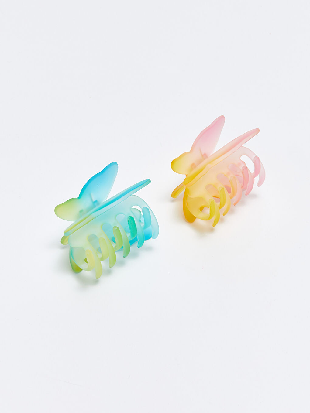 Karışık Kadın Kelebek Toka 2'li-2