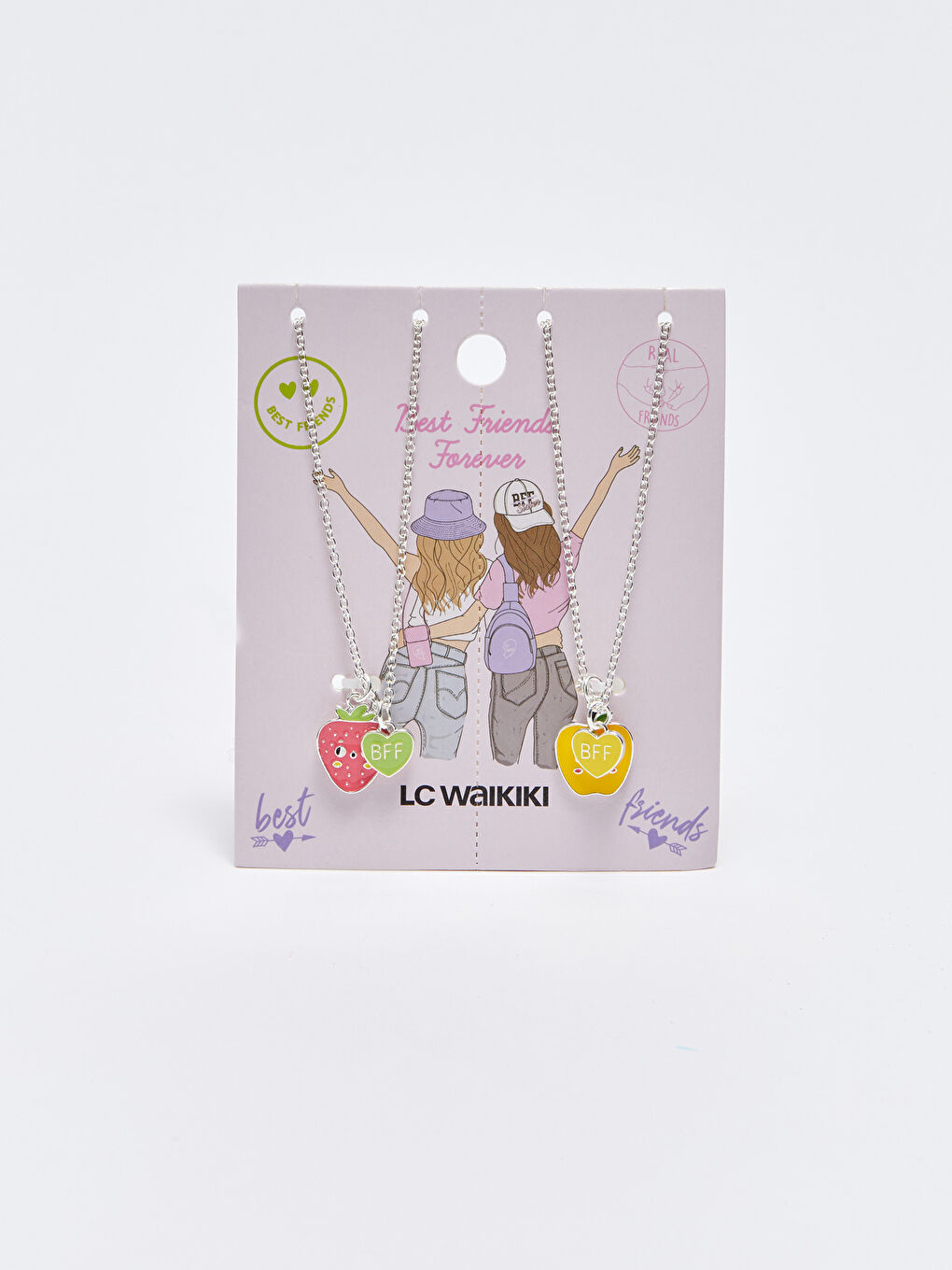 Karışık Kız Çocuk BFF Kolye 2'li