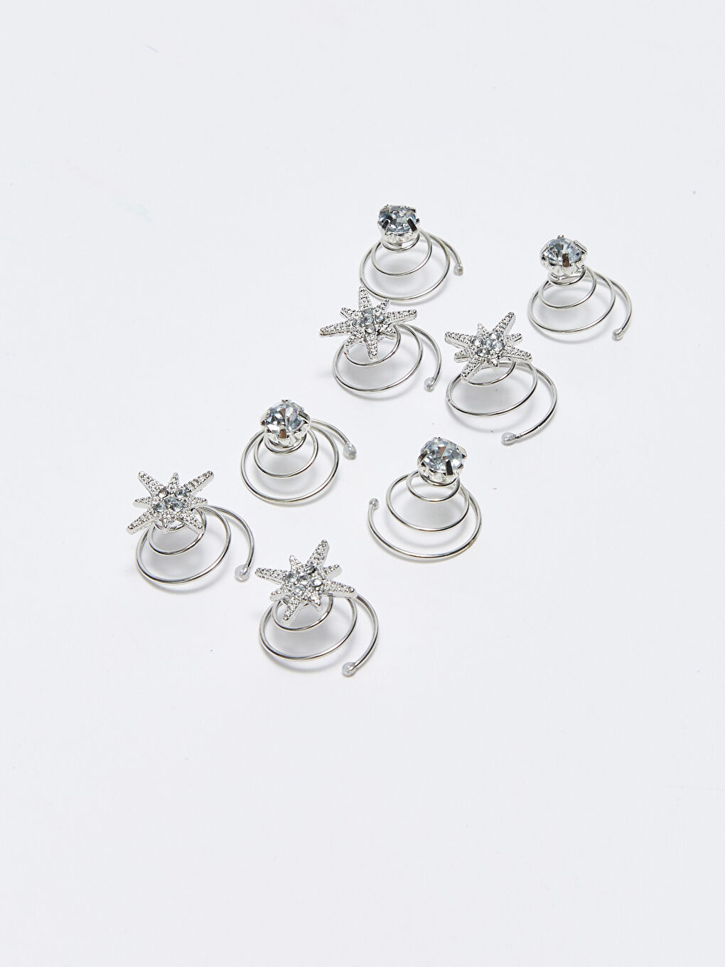 Stone Hair Clip 8 pcs -S3EE72Z8-M0T