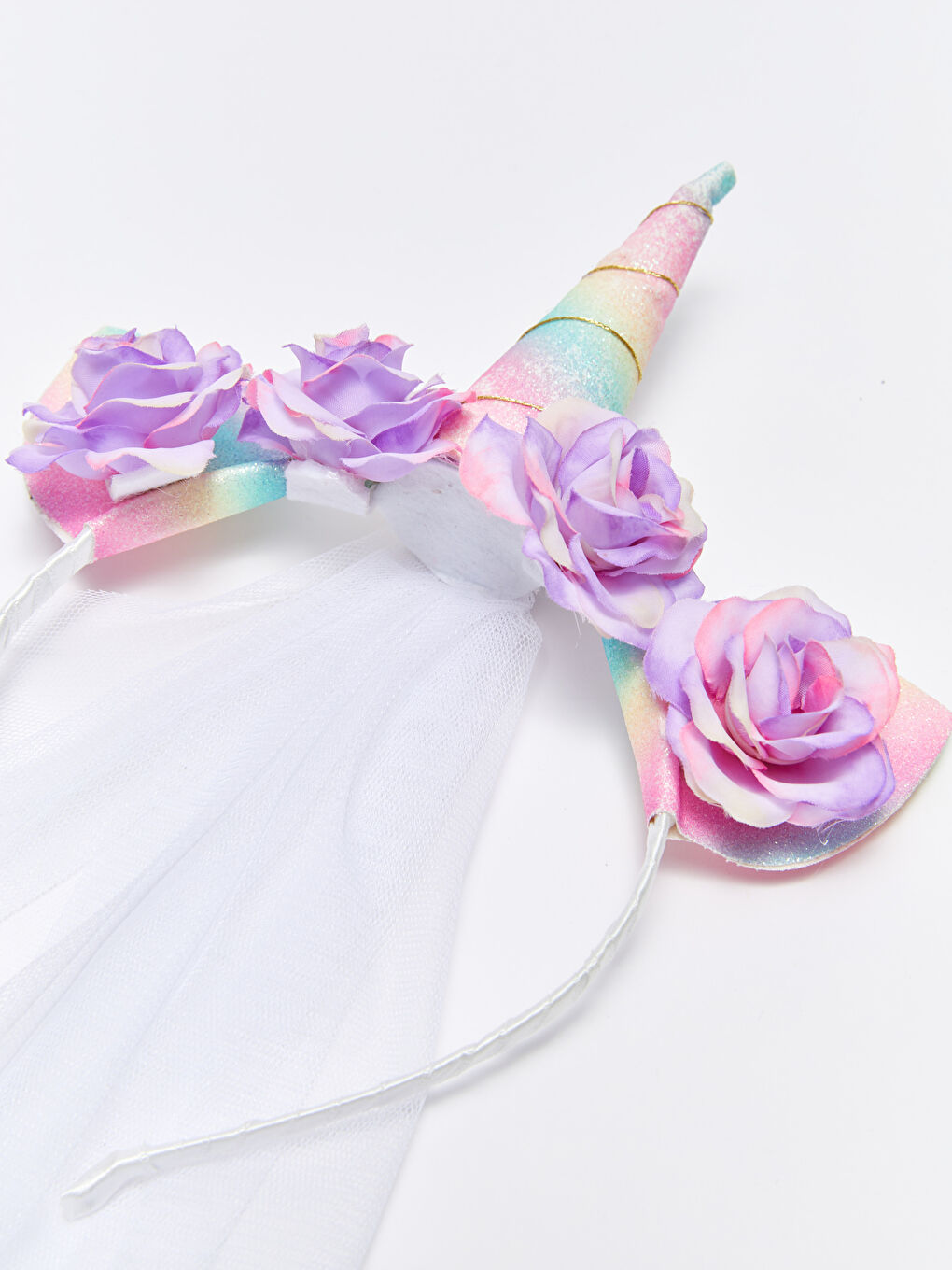 LCW ACCESSORIES 3D Appliqué Tulle Detail Girl's Tiara -S3EE88Z4-M0T
