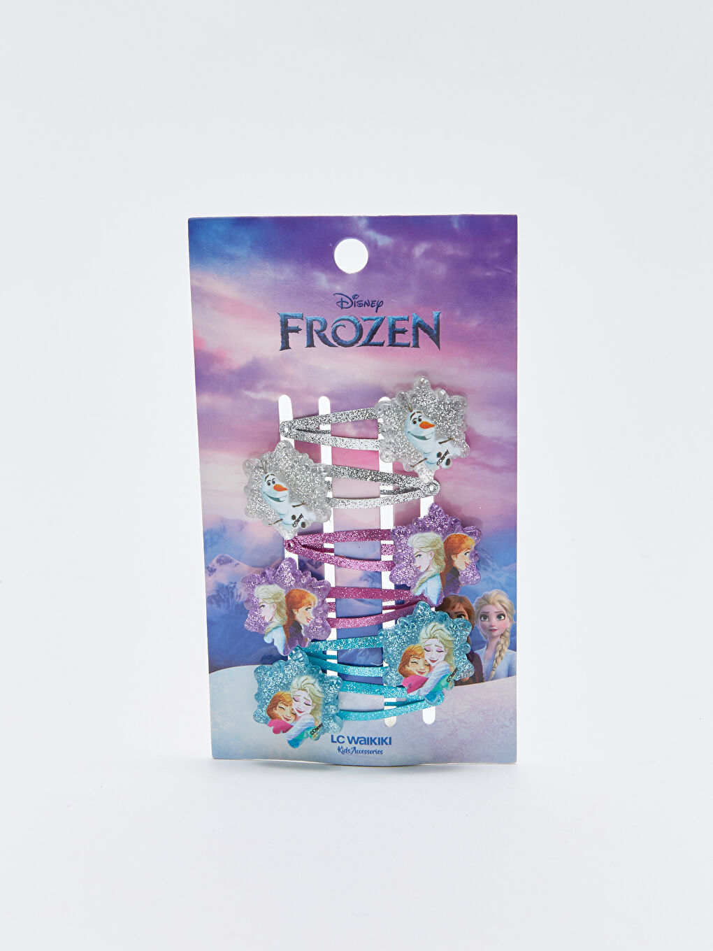 Karışık Frozen Lisanslı Kız Çocuk Çıtçıtlı Toka 6'lı