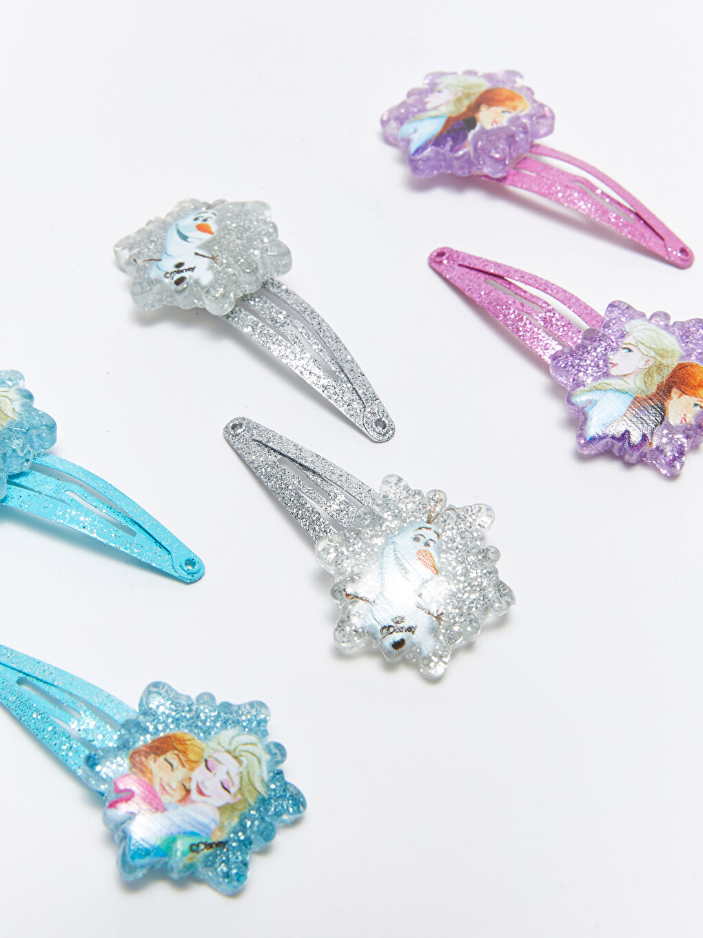 Karışık Frozen Lisanslı Kız Çocuk Çıtçıtlı Toka 6'lı-2