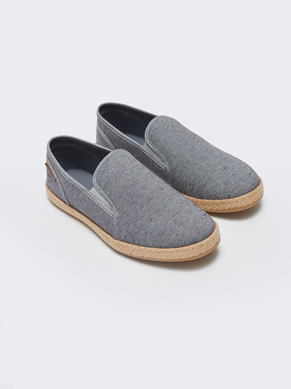 LCW ECO Gri Hasır Tabanlı Erkek Espadril Ayakkabı