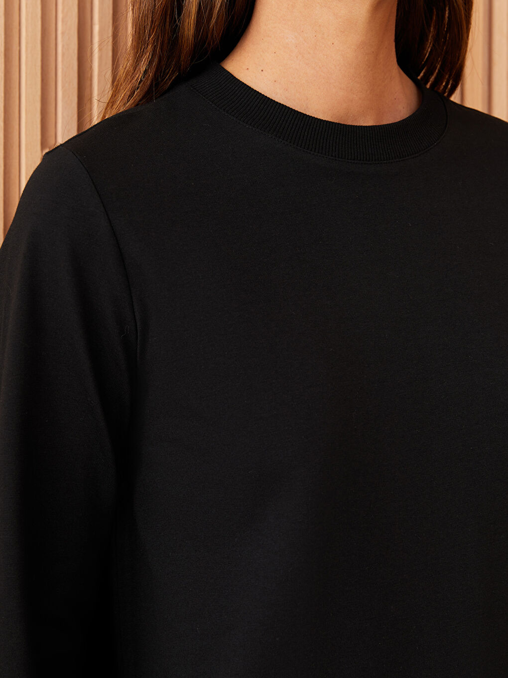 بنطلون رياضي سادة إنترلوك خصر مرن للسيدات-2