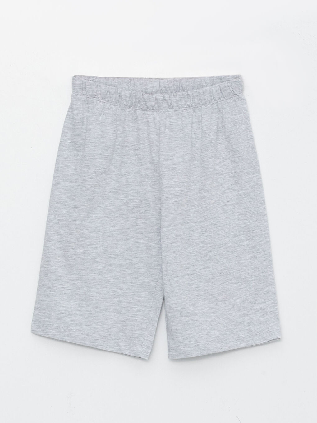 Beyaz Bisiklet Yaka Mickey Mouse Baskılı Kısa Kollu Erkek Çocuk Şortlu Pijama Takımı-2