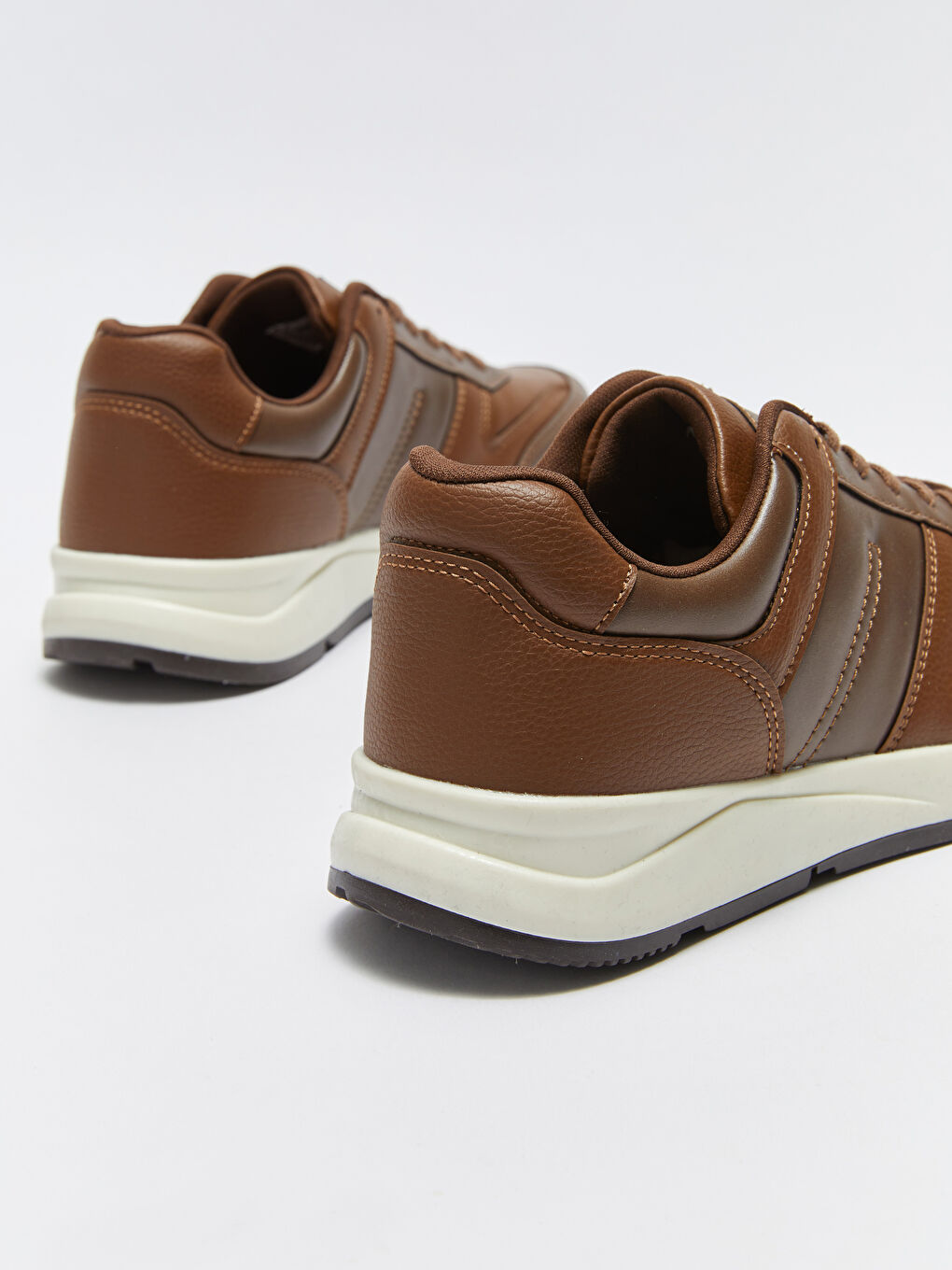 Deri Görünümlü Bağcıklı Erkek Klasik Ayakkabı-4