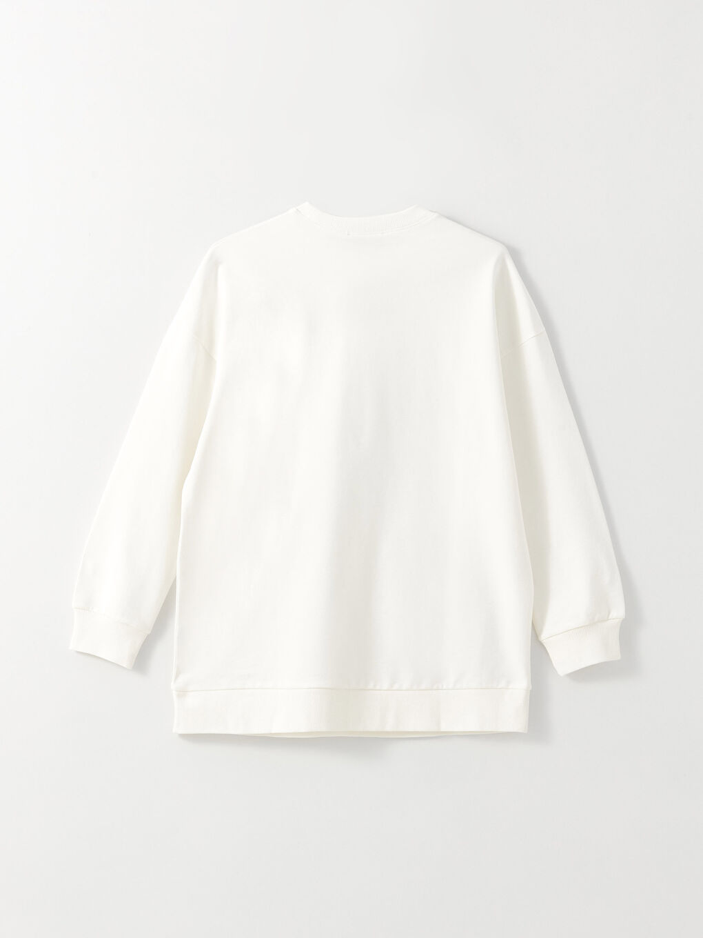 Әйелдерге арналған ұзын жеңді кестеленген дөңгелек жағалы свитшот туника-6