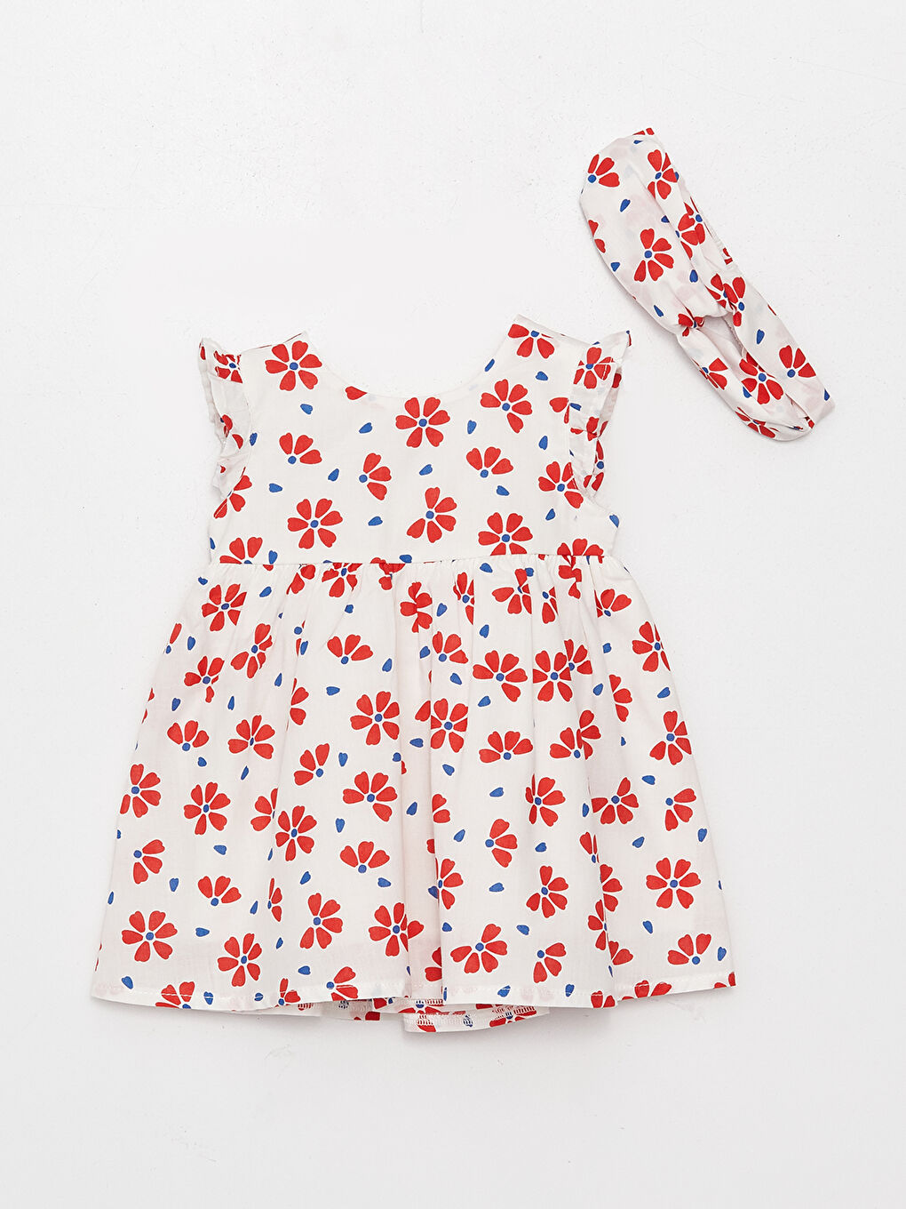 Baby Mädchen Kleid und Haarband 2-teiliges Set-6