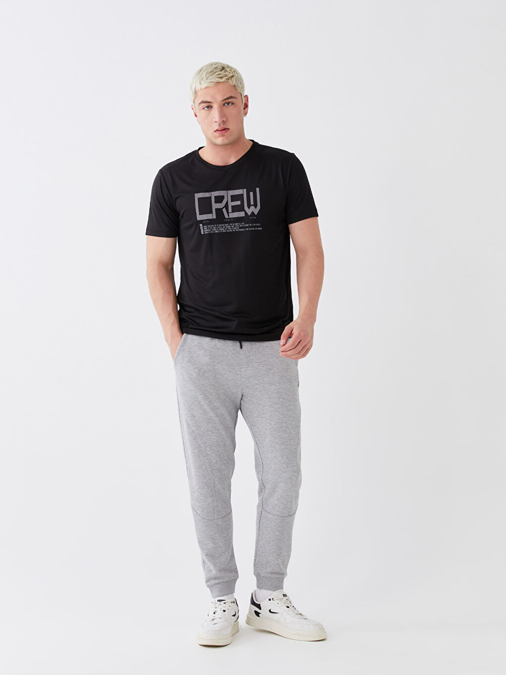 Gri Standart Kalıp Erkek Jogger Eşofman Altı-1