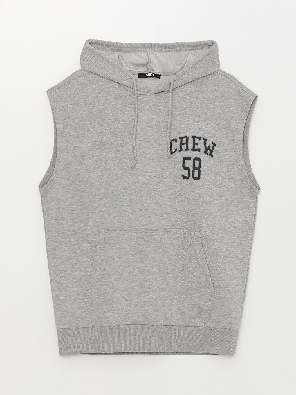 Hooded Sleeveless Printed Men's Hoodie-5