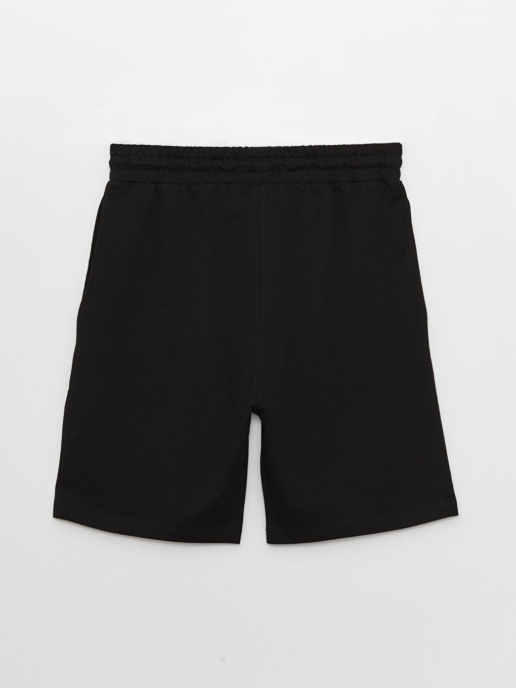 Siyah Standart Kalıp Erkek Bermuda Şort-6