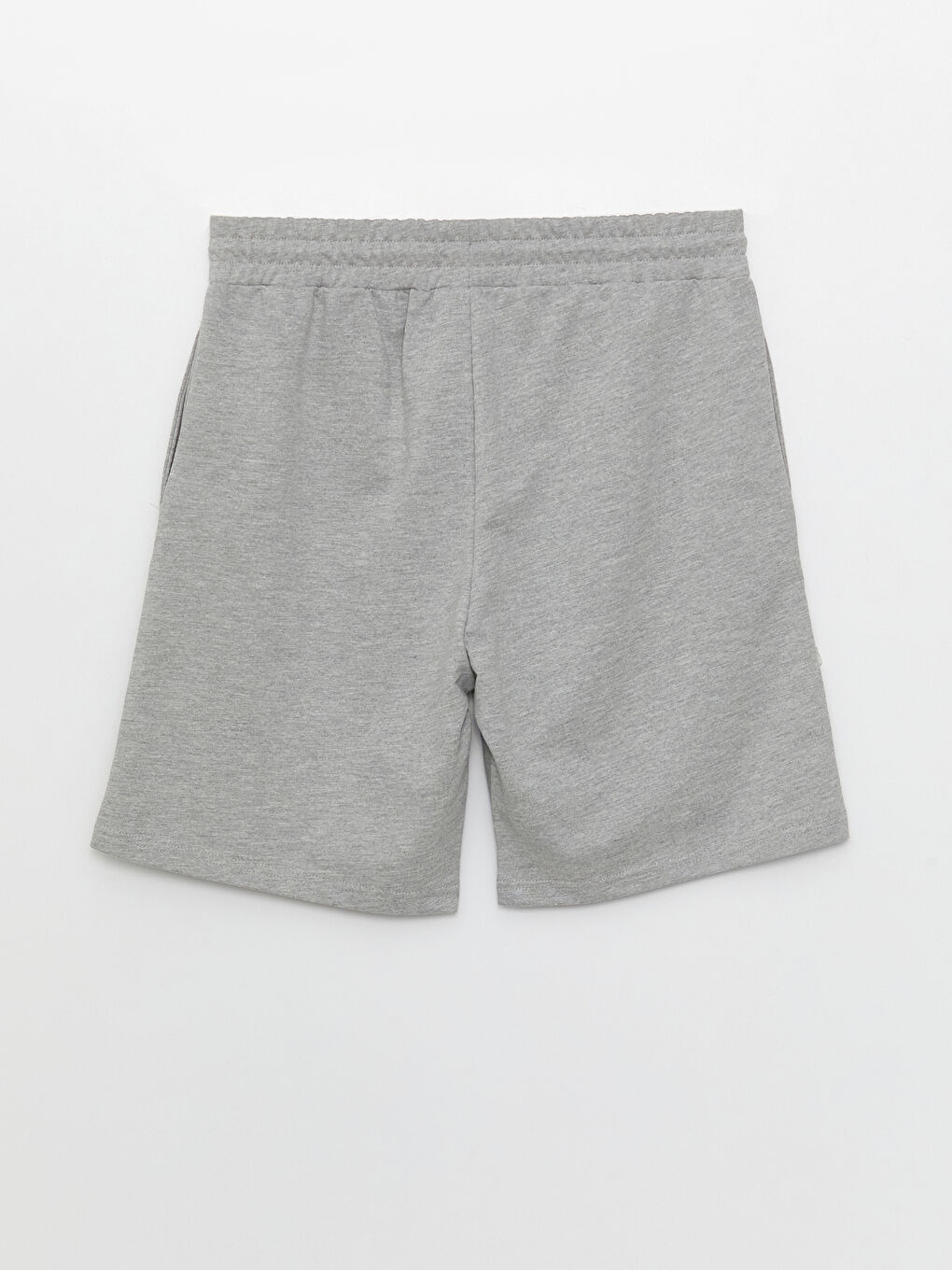 Gri Standart Kalıp Erkek Bermuda Şort-6