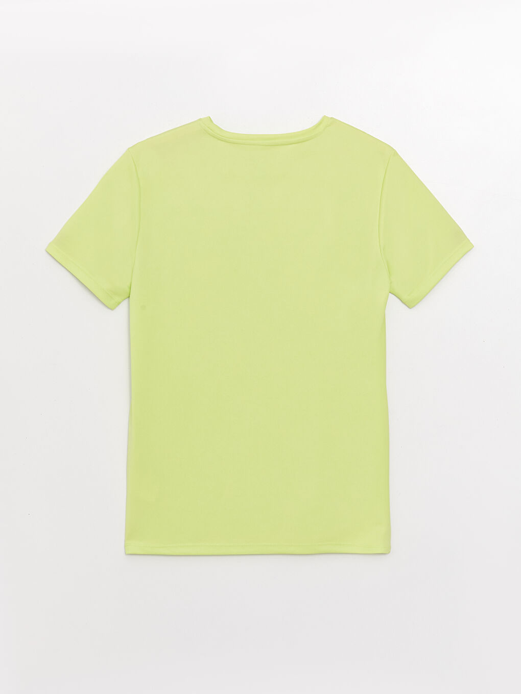 Yeşil Bisiklet Yaka Kısa Kollu Erkek Spor Tişört-6
