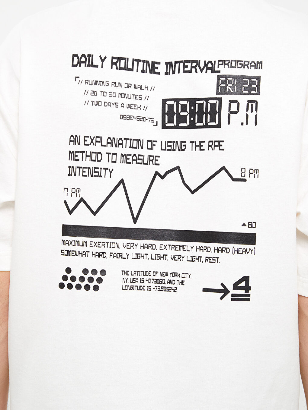 Beyaz Kısa Kollu Baskılı Erkek Hoodie-3