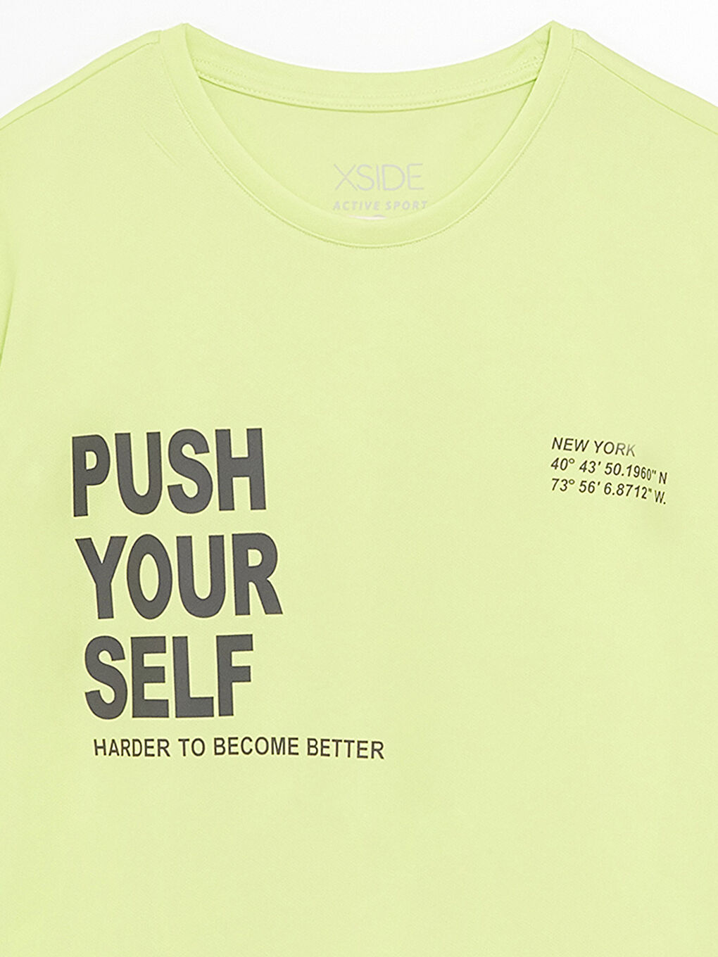 Yeşil Bisiklet Yaka Kısa Kollu Baskılı Penye Erkek Tişört-7