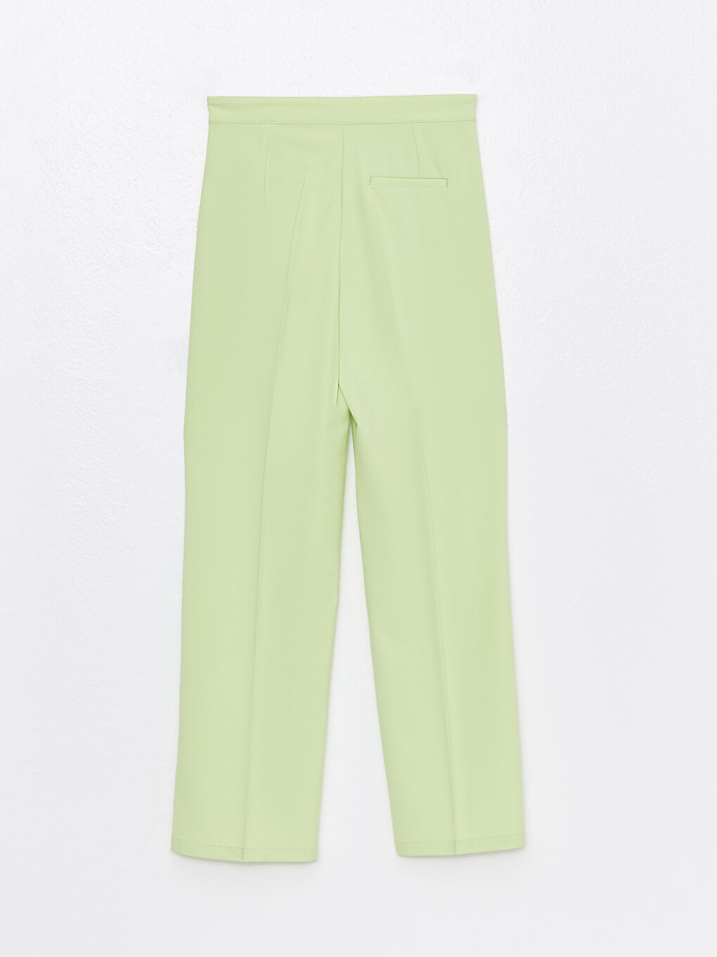 әйелдерге арналған стандартты пішім өрнексіз креп мата шалбар-8